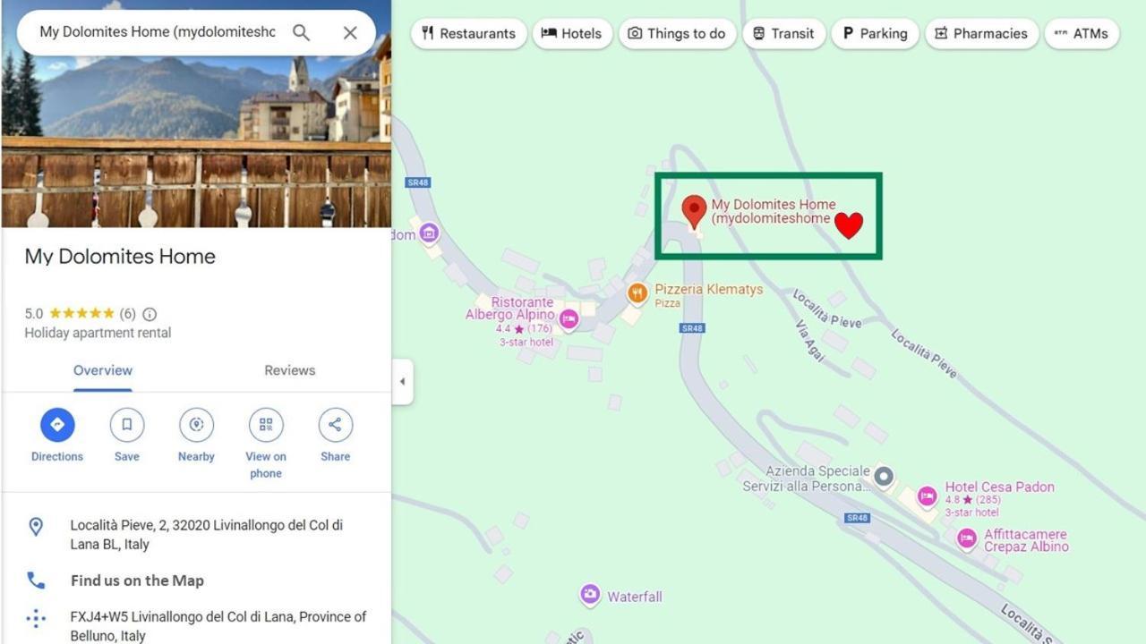 My Dolomites Home Livinallongo Del Col Di Lana المظهر الخارجي الصورة
